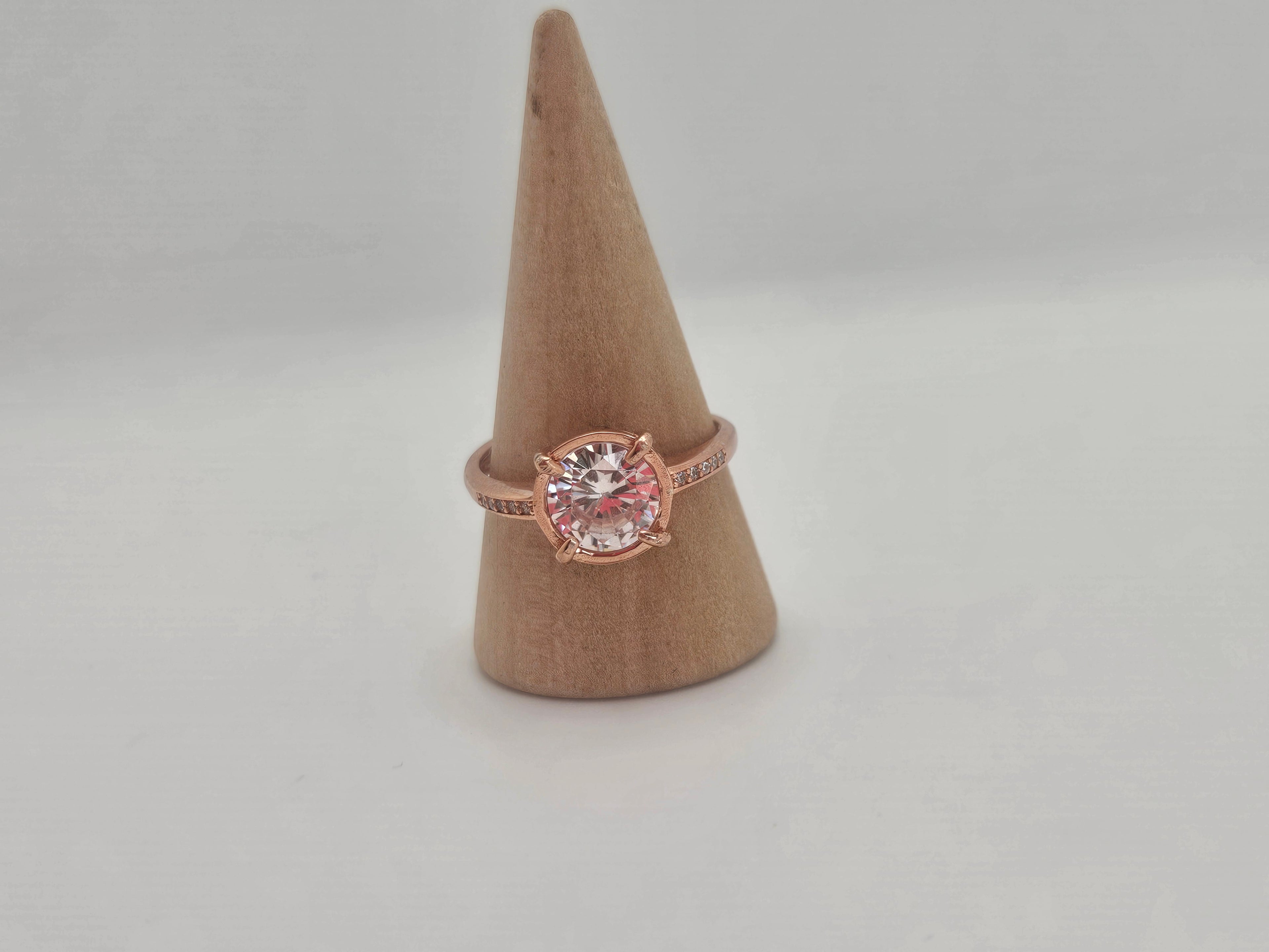Rose Gold and Cubic Zirconia Ring