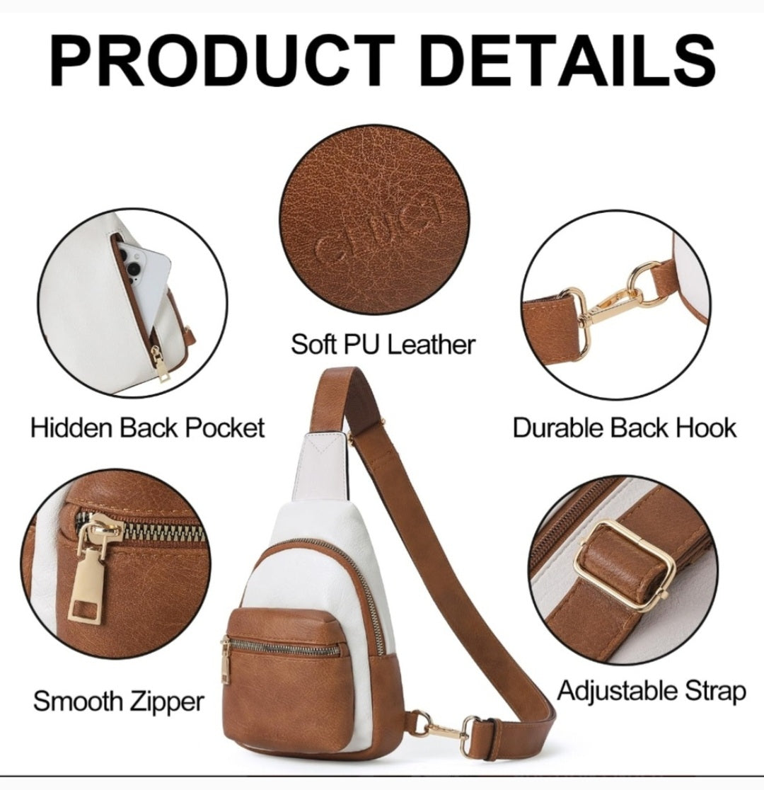 Chic Two Toned Cross Body Bag